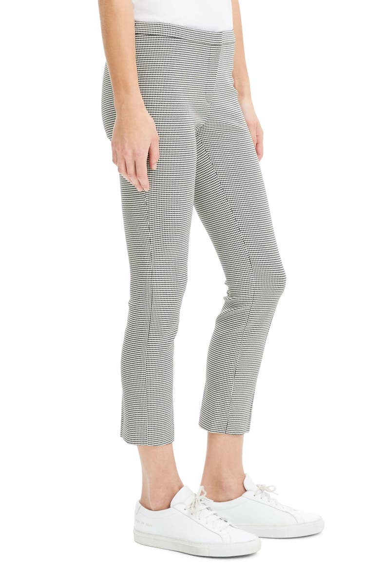 Classic Cropped Skinny Pants, Alternate, color, BLACK/ IVORY