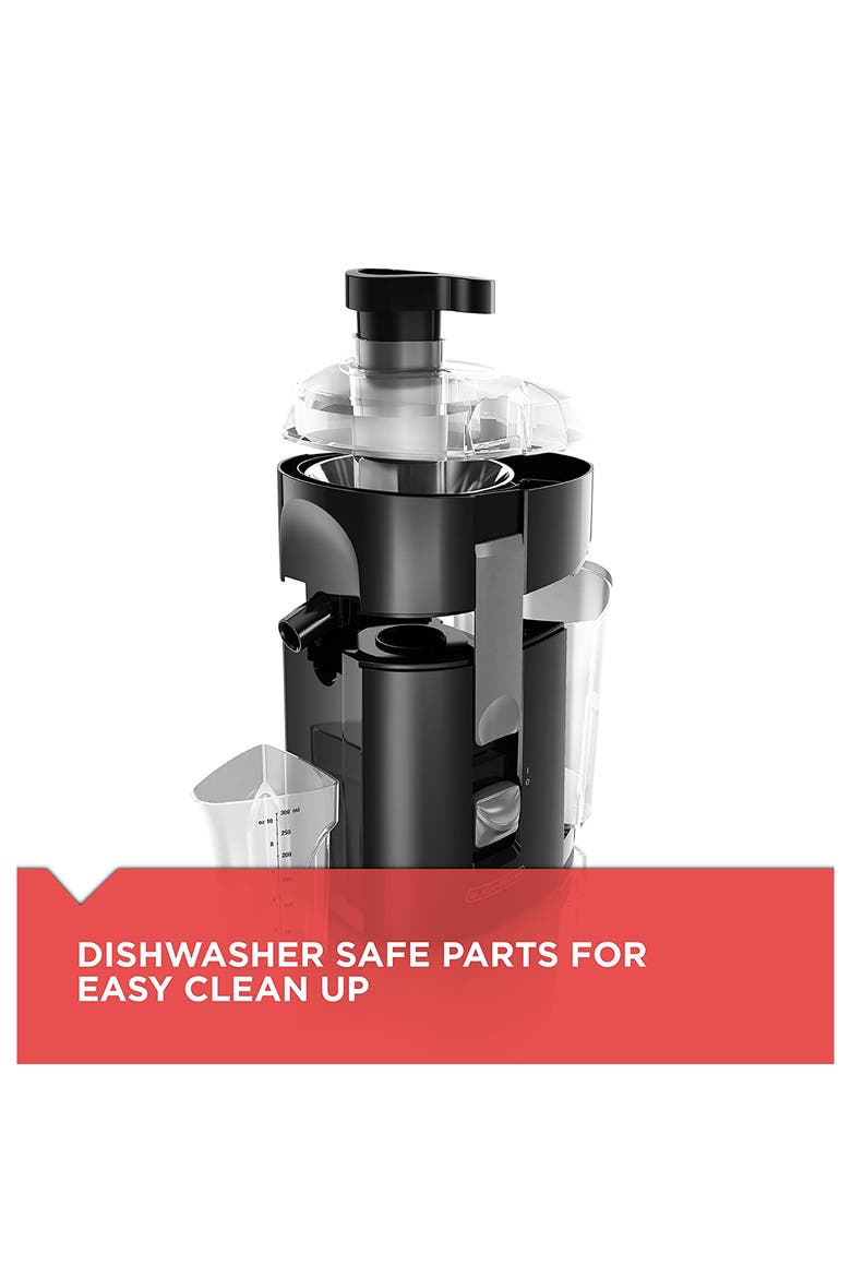 Fruit and Vegetable Juice Extractor, Alternate, color, Black
