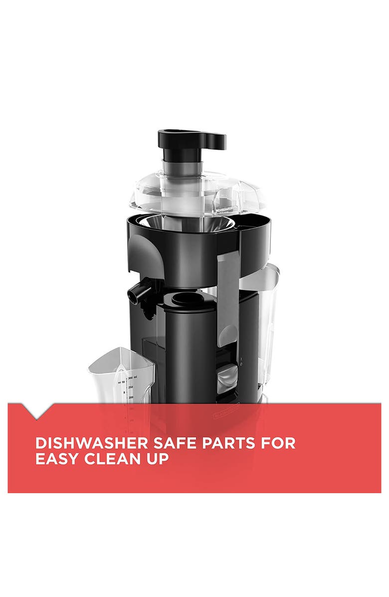 Black And Decker Fruit and Vegetable Juice Extractor, Alternate, color, Black