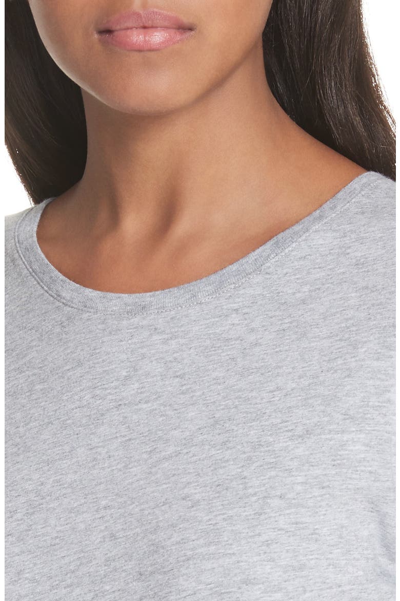 Long Sleeve Crewneck T-Shirt, Alternate, color, HEATHER GREY