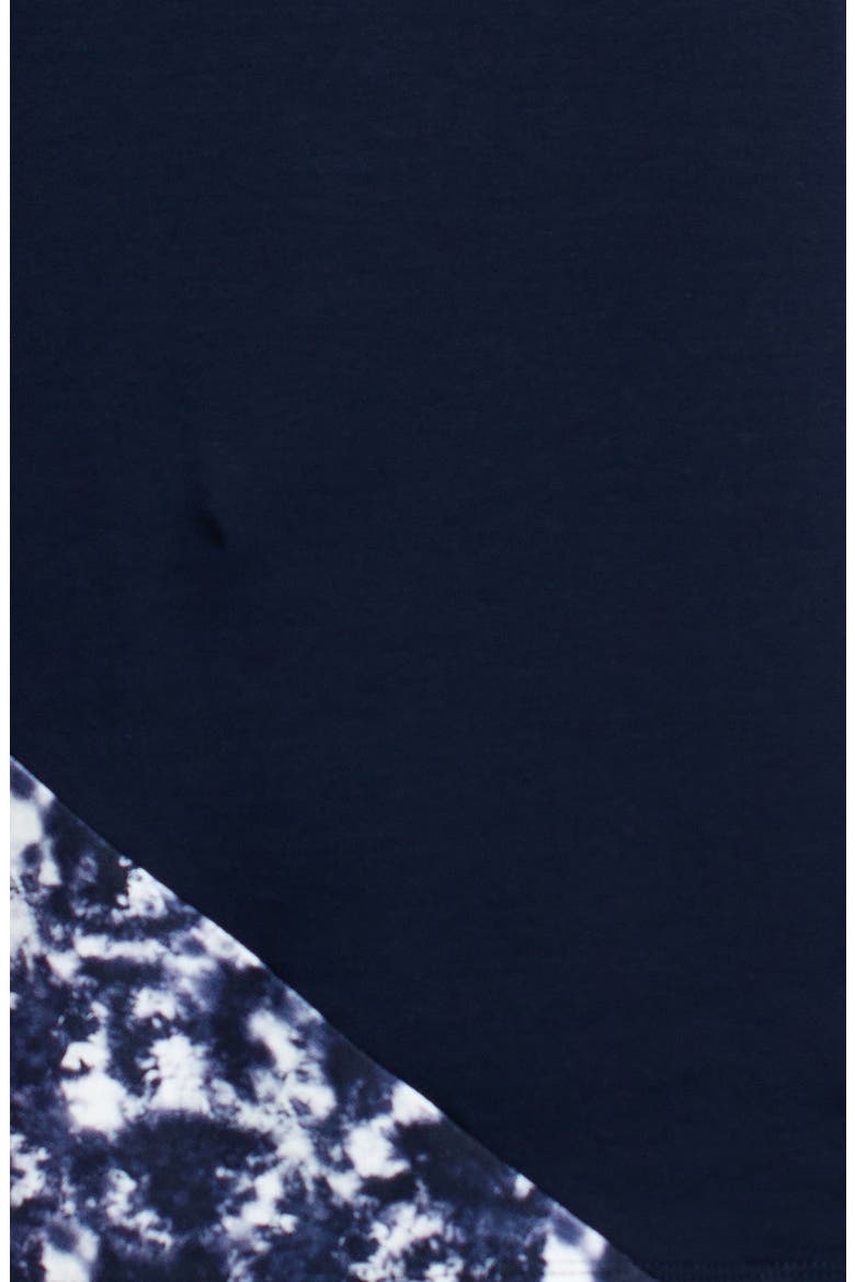 Panel Tie Dye Blue T-Shirt, Alternate, color, BLUE