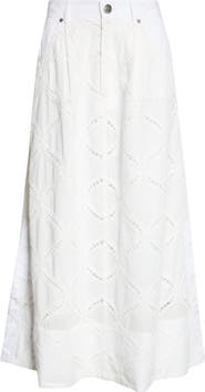 Derek Lam 10 Crosby Nydia Cotton Eyelet Skirt