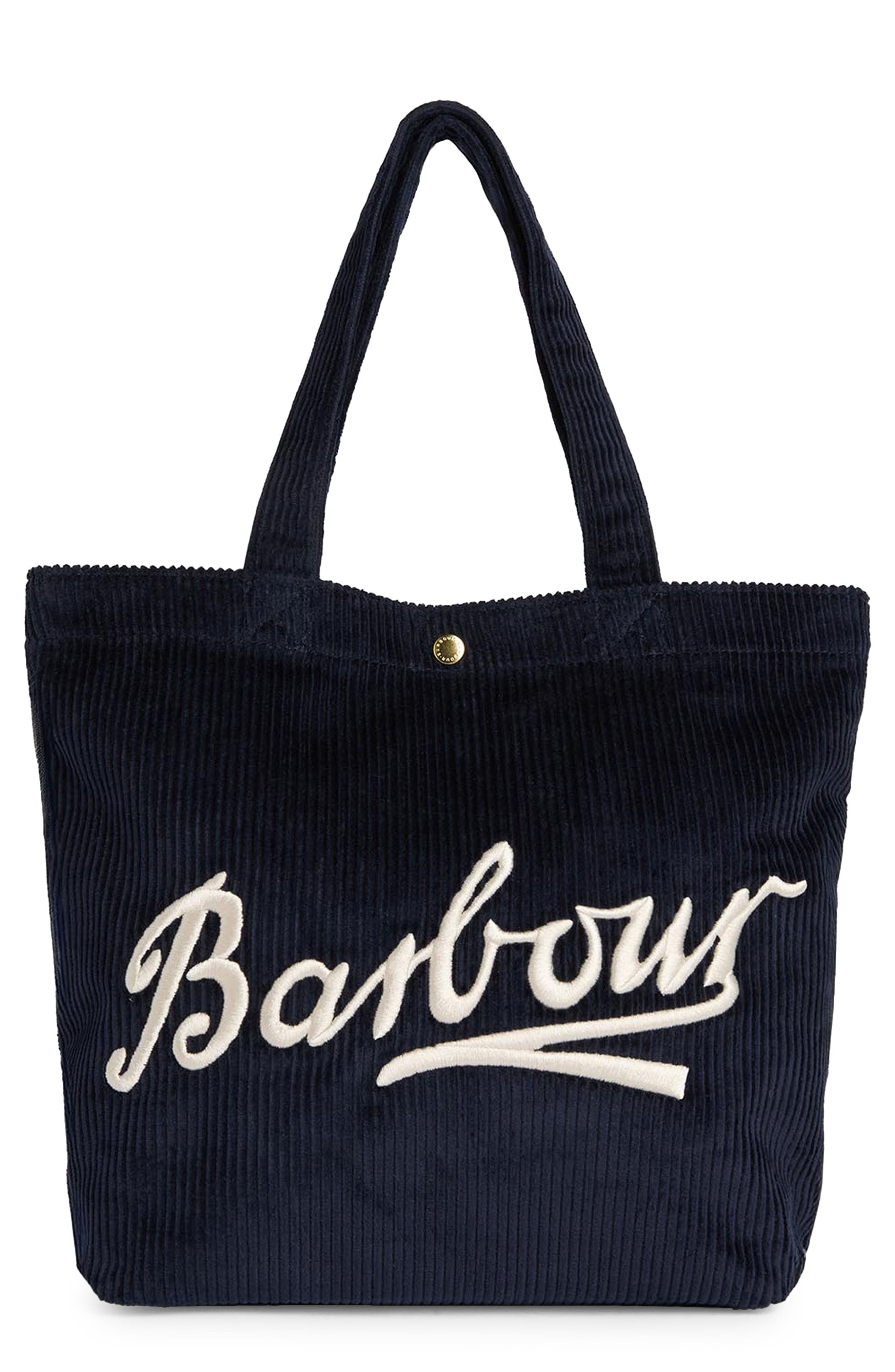Mini Carrick Corduroy Tote Bag, Main, color, NAVY