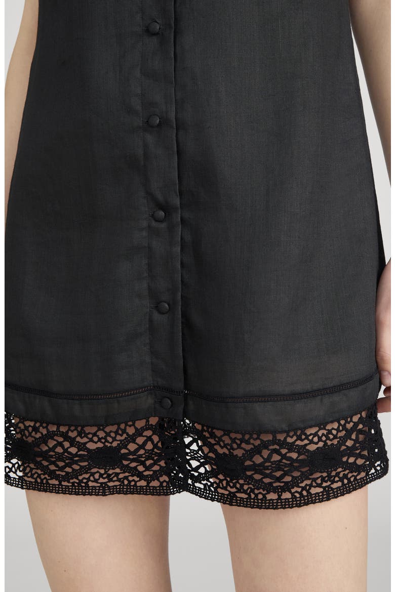 The Heirloom Sleeveless Minidress, Alternate, color, BLACK