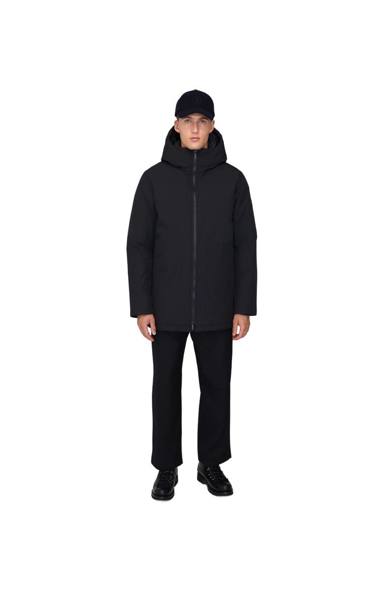 Quartz Co. JULES | Hooded Down Winter Jacket, Main, color, Black