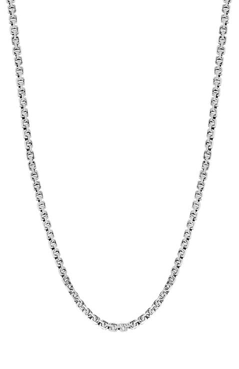 Classic Chain Necklace In Sterling Silver
