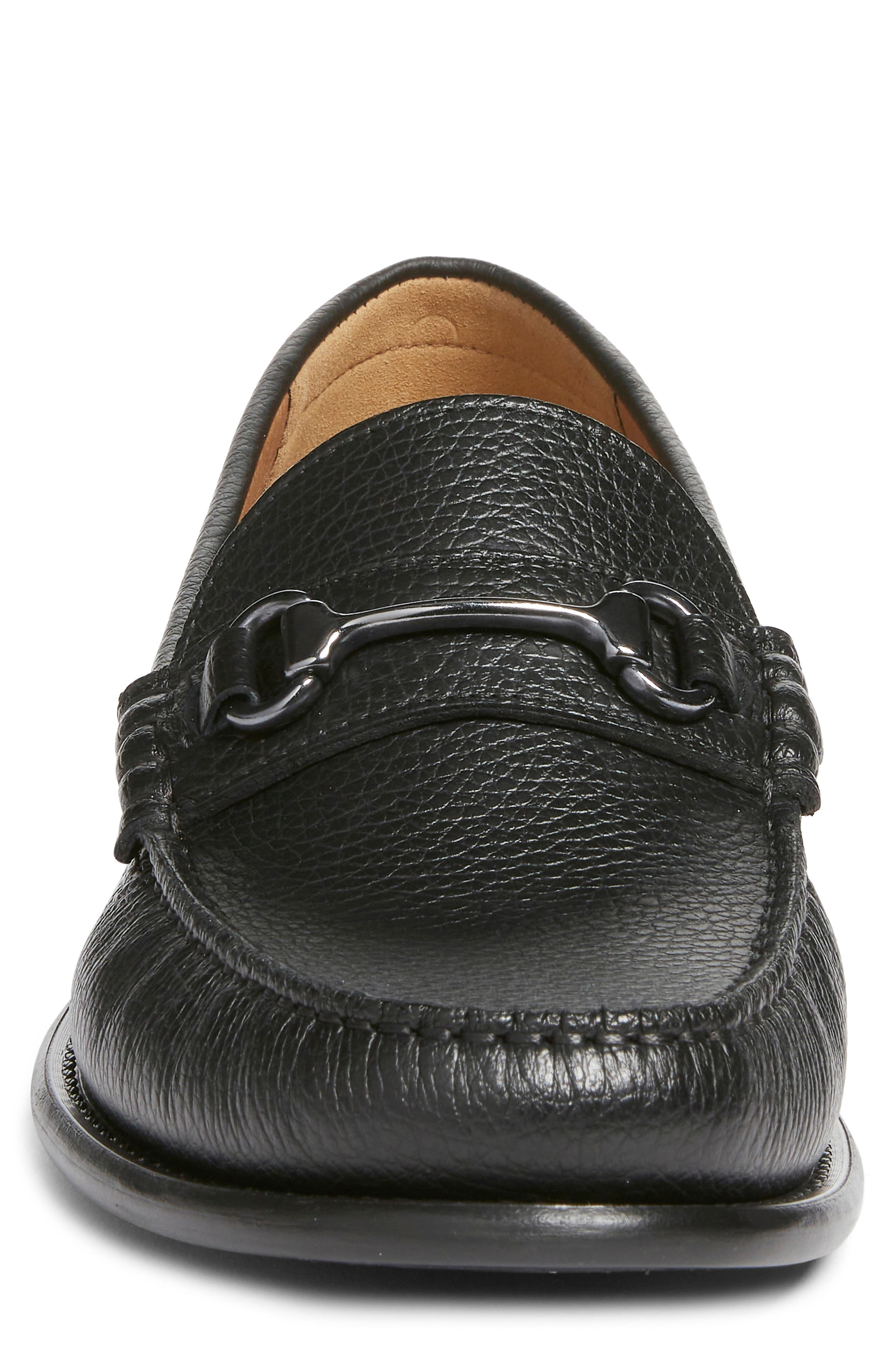 BOSS Tevan Moc Toe Bit Loafer, Alternate, color, Black