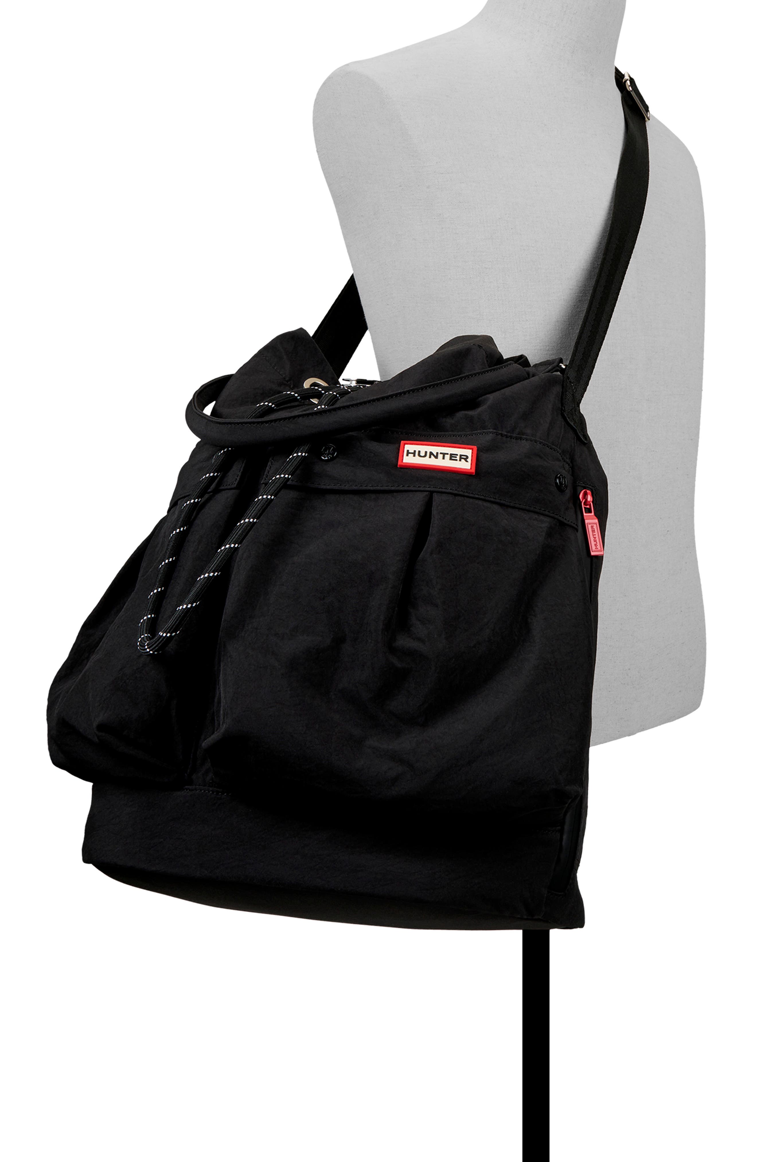 Anywhere Drawstring Tote, Alternate, color, BLACK/TRICOLOR