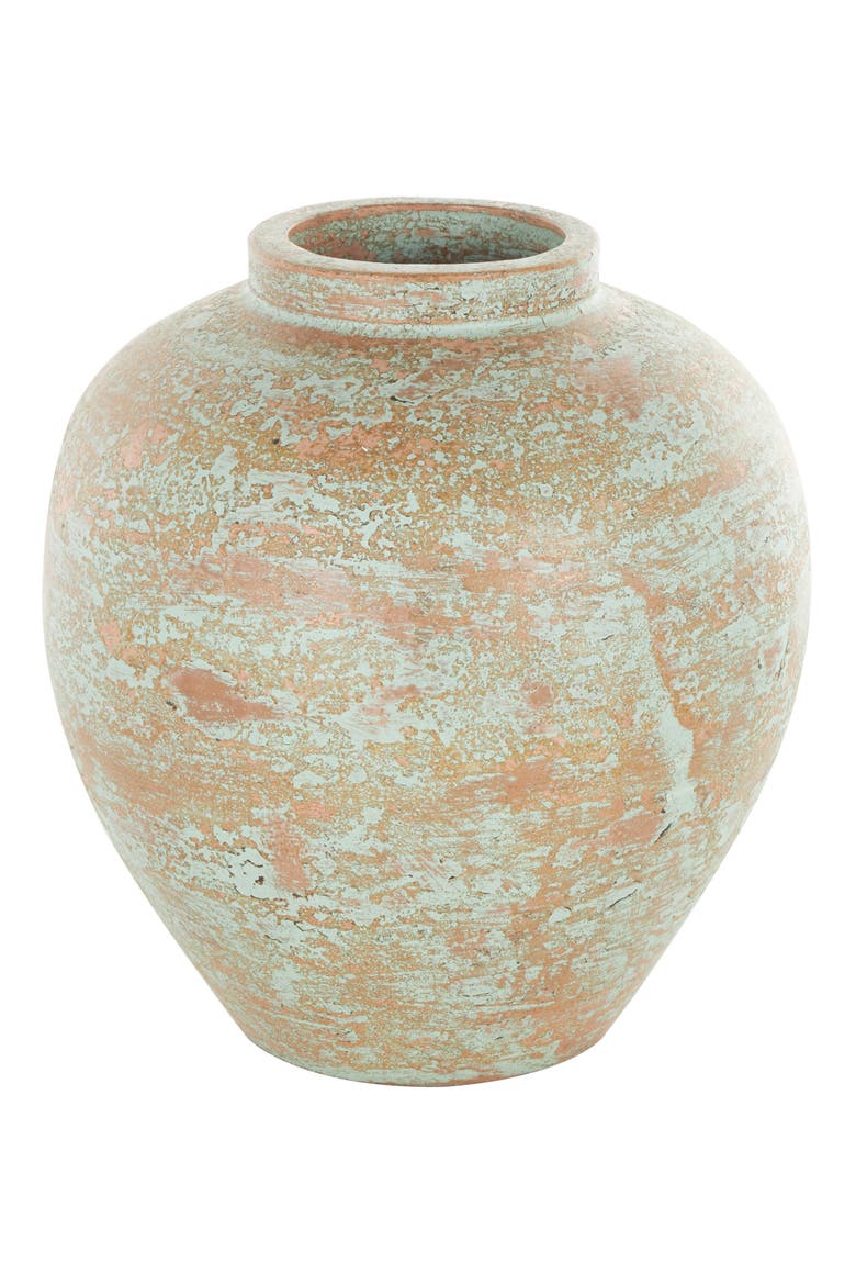 Brown Ceramic Vase, Alternate, color, BROWN