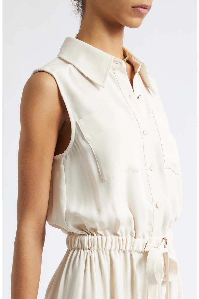 Payton Sleeveless Shirtdress, Alternate, color, BONE