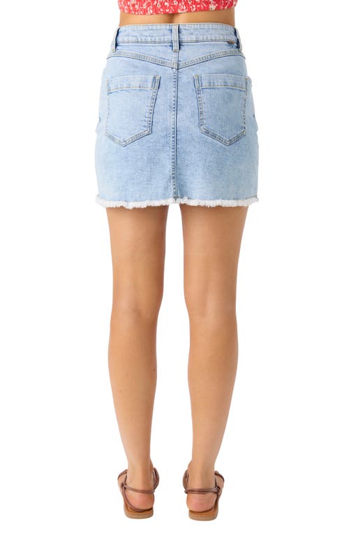 O'NEILL O'NEILL MADALENA FRAYED HEM DENIM MINISKIRT 