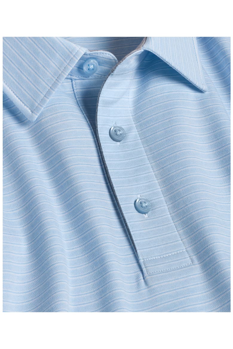 Stripe Cotton Polo, Alternate, color, SKY