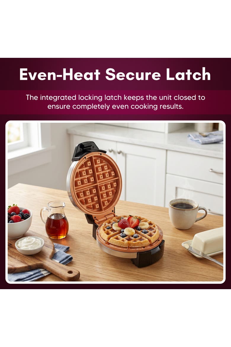 EWML0062 Belgian Waffle Maker, Alternate, color, Metallic Silver