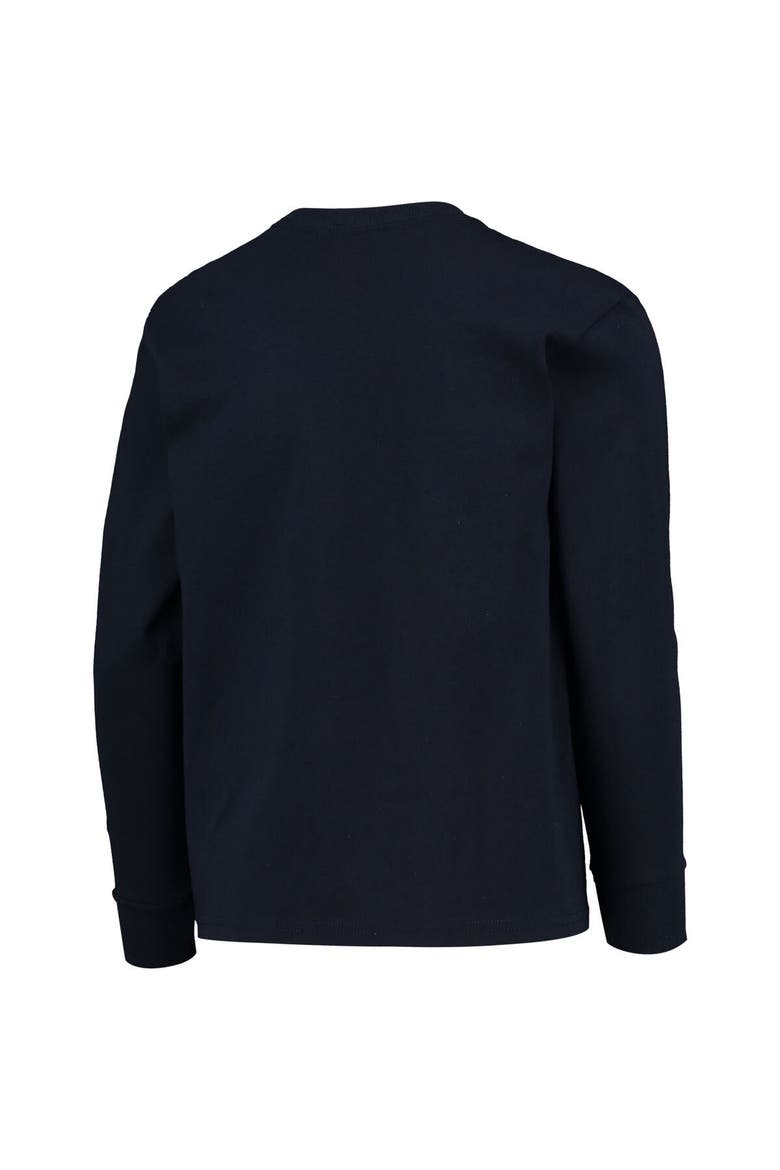 Youth Champion Navy West Virginia Mountaineers Basketball Long Sleeve T-Shirt, Alternate, color, Navy