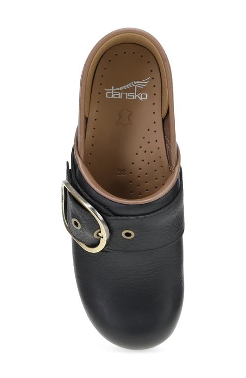 Dansko Pearson Buckle Strap Clog In Black