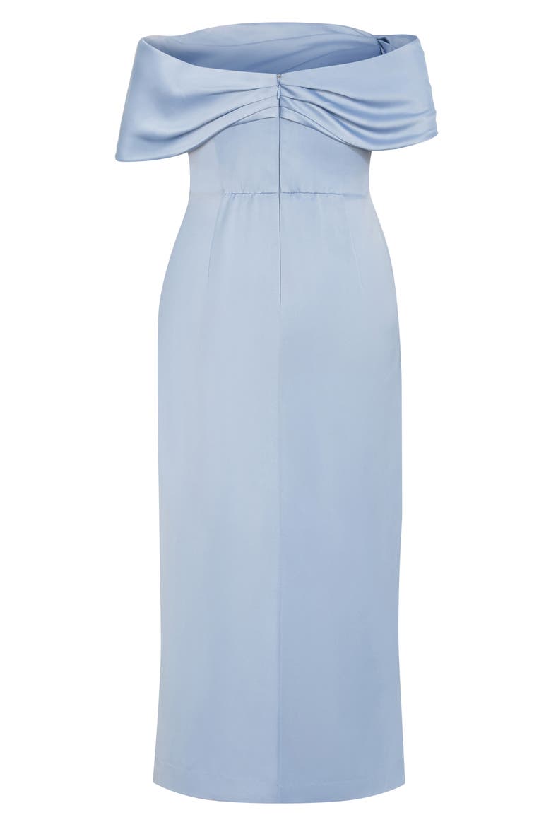 Paloma Off the Shoulder Maxi Dress, Alternate, color, DUSTY BLUE