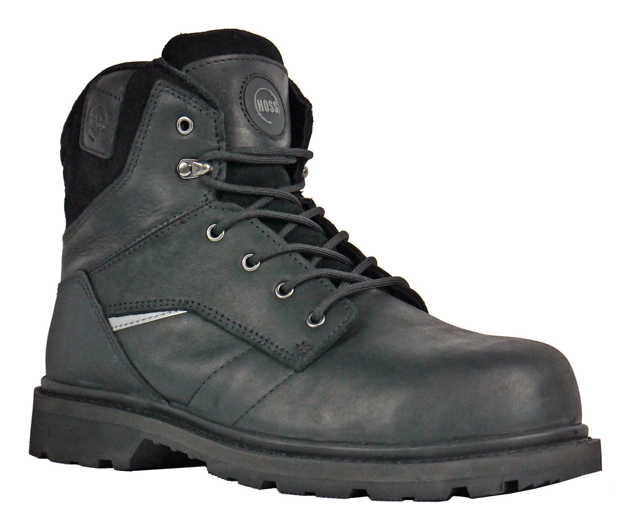 Hoss Boot Company HOSS Carson 6" Black Composite Toe Work Boot, Main, color, Black