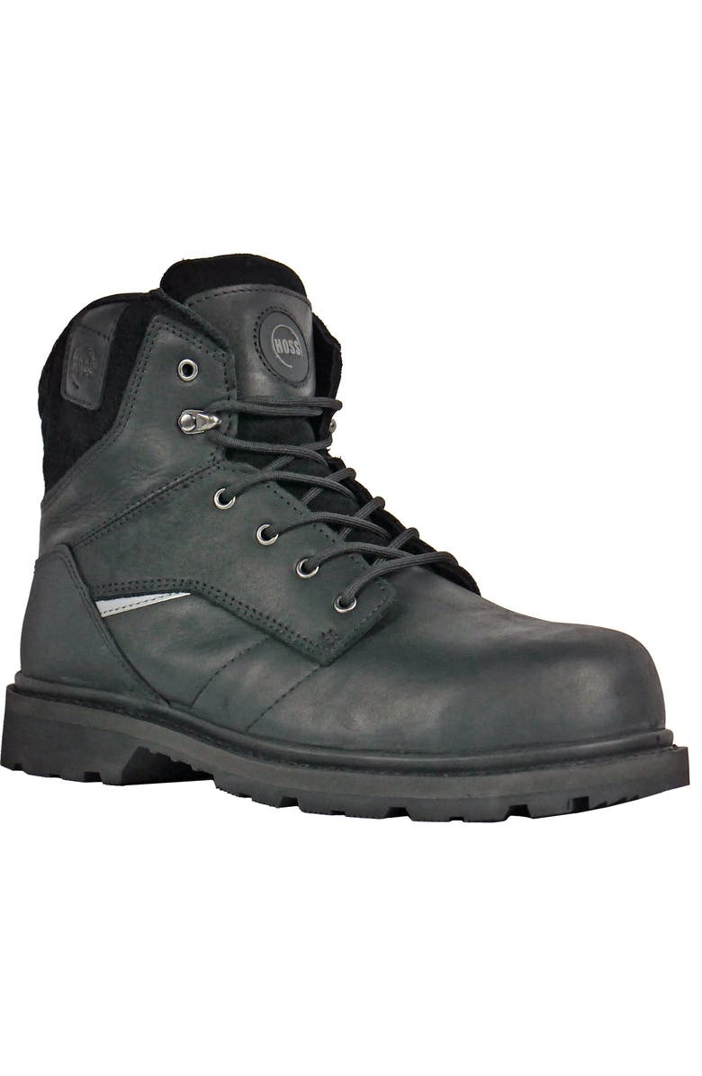 Hoss Boot Company HOSS Carson 6" Black Composite Toe Work Boot, Main, color, Black