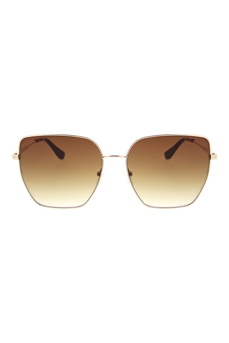 Oversize Sunglasses, Main, color, GOLD