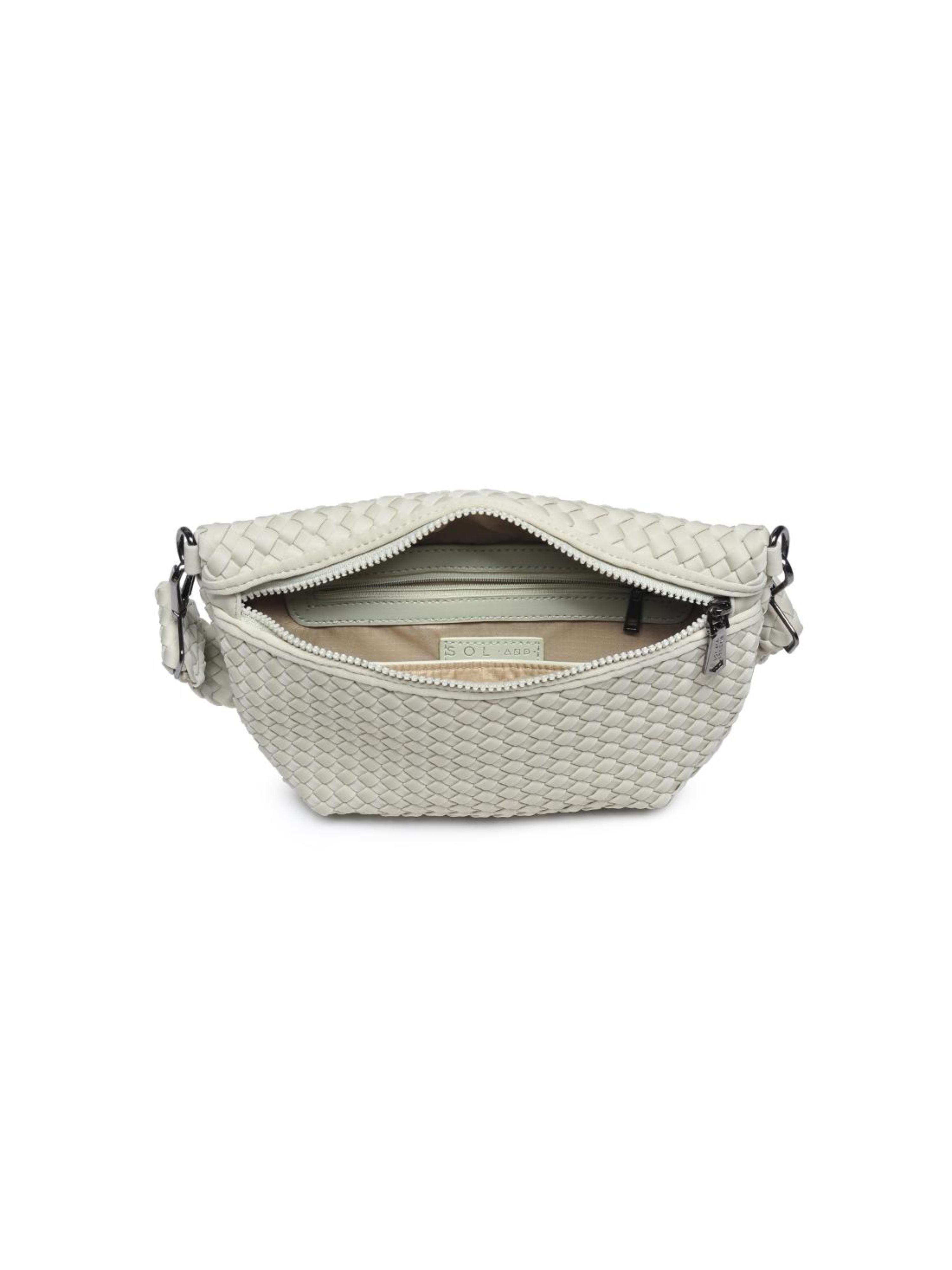 Sol and Selene Ethereal - Woven Neoprene Crossbody Bag, Alternate, color, Sage