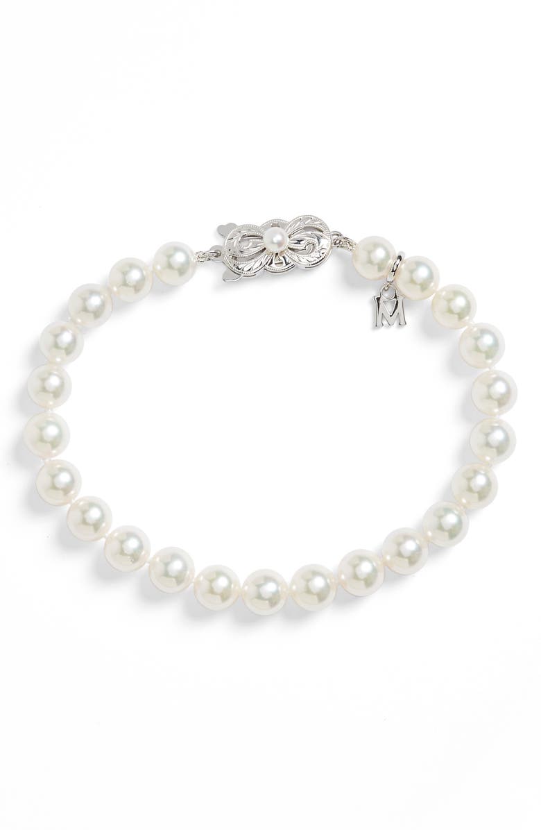 Mikimoto Pearl Bracelet, Main, color, 