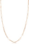 Roberto Coin Designer 18k Gold Paperclip Chain Necklace
