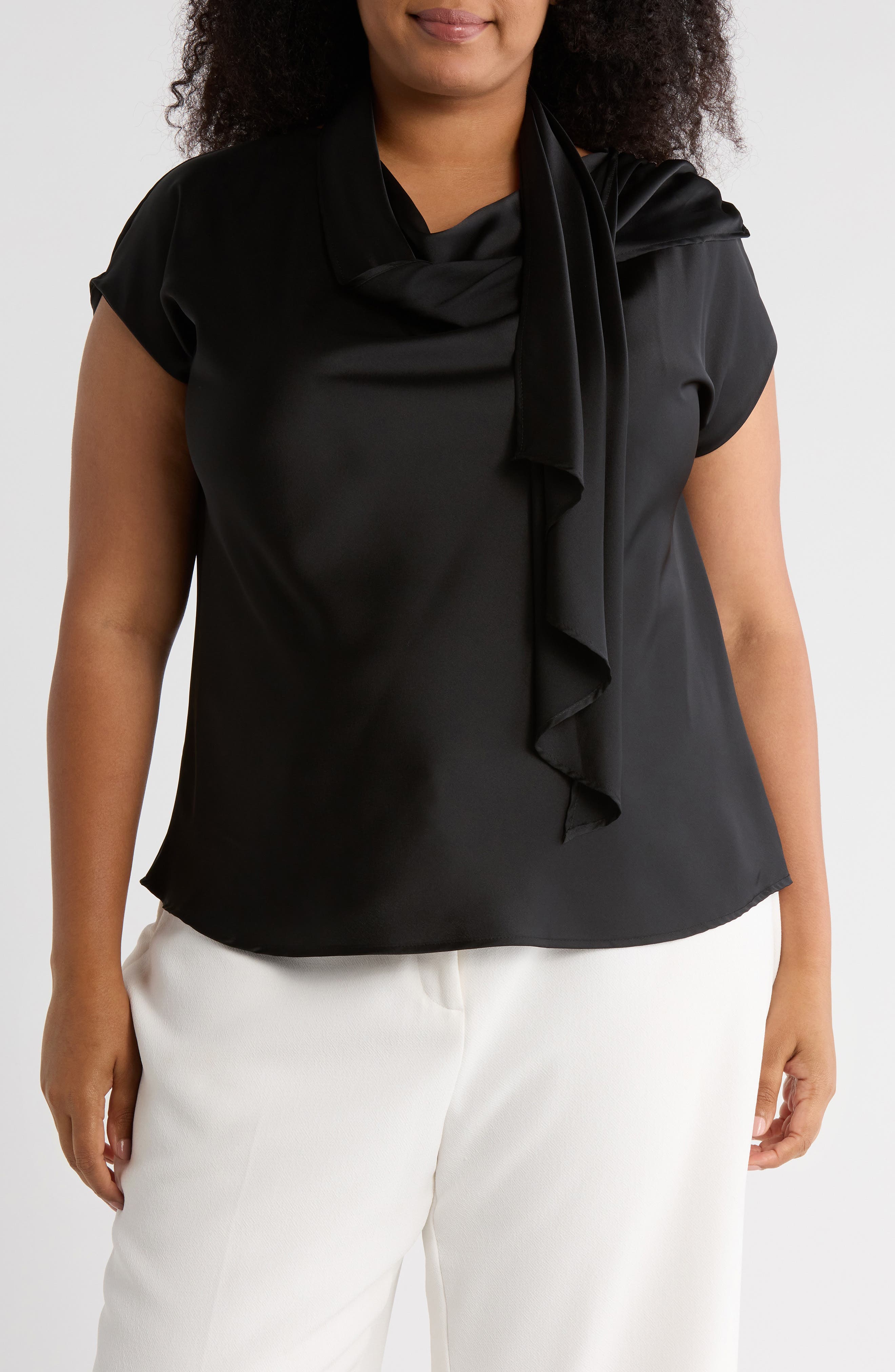 Satin Scarf Top
