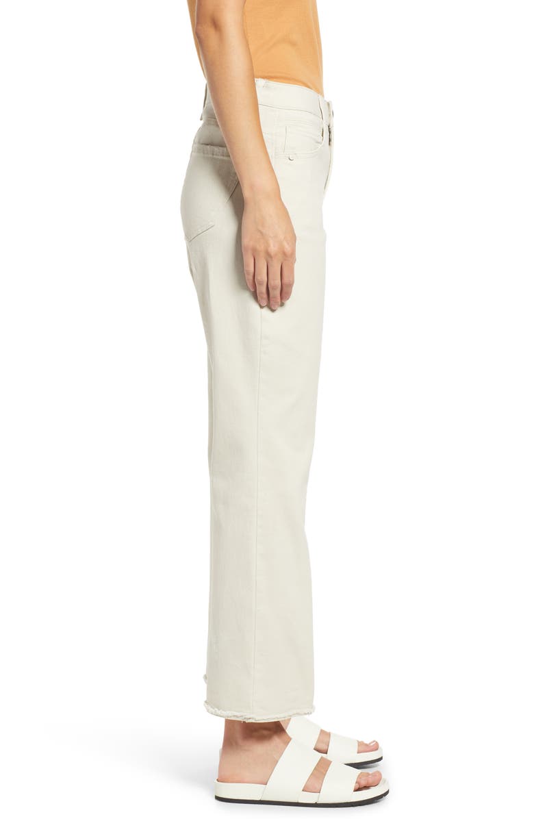 Wit & Wisdom 'Ab'Solution High Waist Raw Hem Wide Leg Jeans, Alternate, color, 