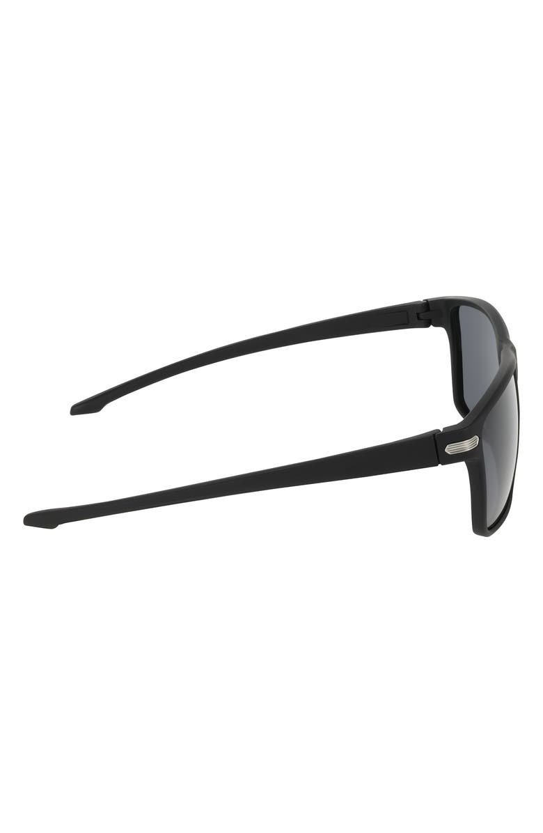 Cole Haan 62mm Rectangle Polarized Sunglasses, Alternate, color, Black