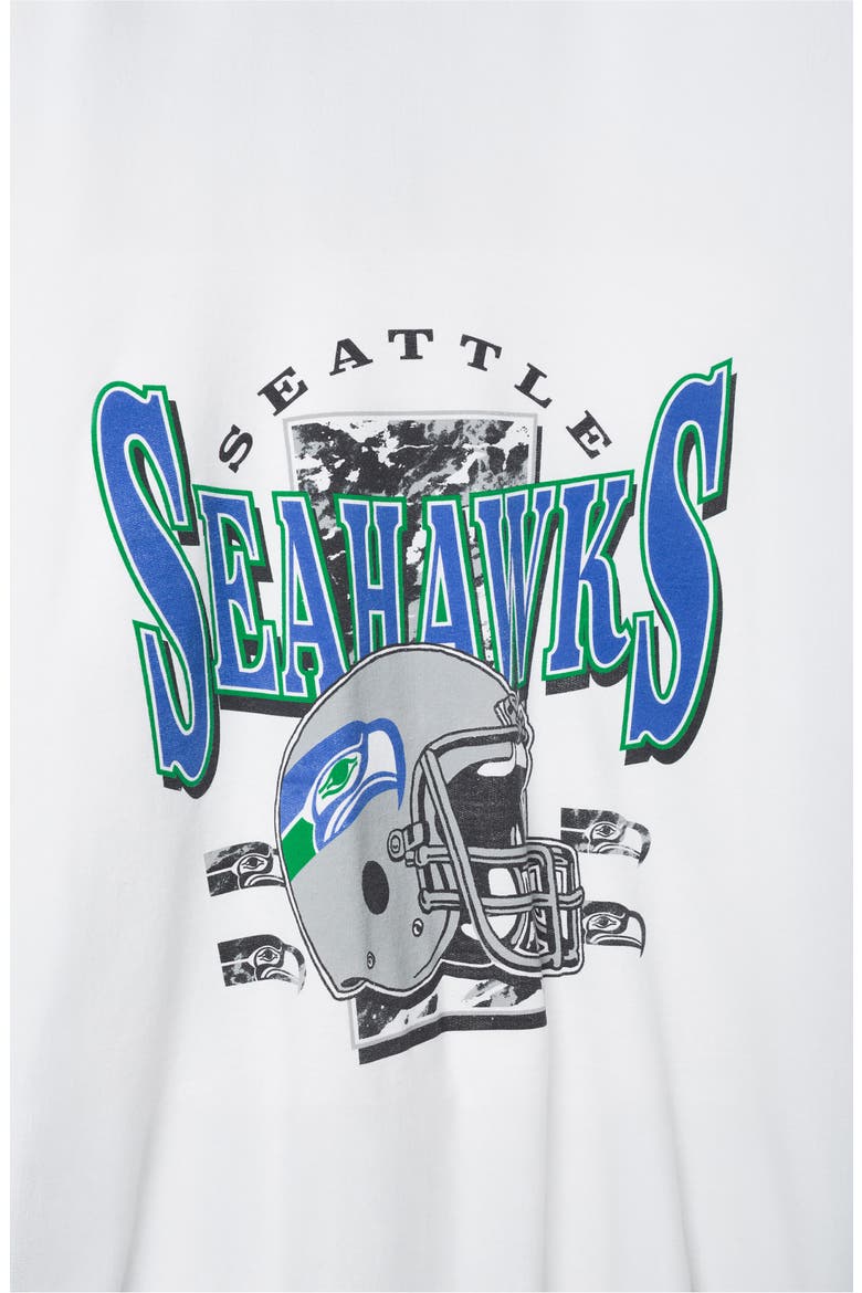 Seattle Seahawks Conversion Graphic Sweatshirt, Alternate, color, WHITE