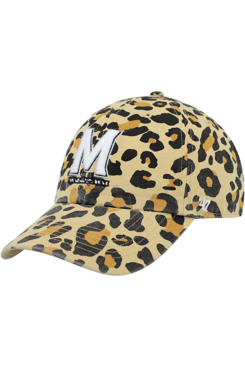 Women's '47 Gold Maryland Terrapins Bagheera Clean Up Adjustable Hat, Main, color, Gold