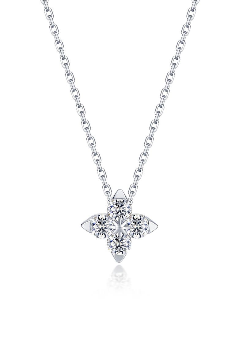 Trillium Superbloom Necklace, Main, color, SILVER
