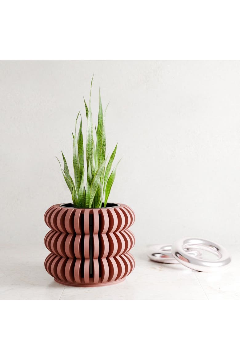Triple Bubble Orchid Planter, Main, color, Terracotta - 9"