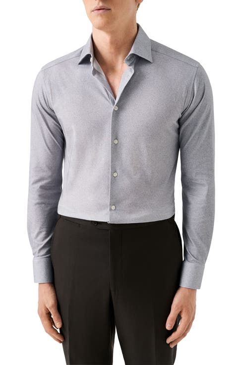 Slim Fit Solid 4Flex Dress Shirt