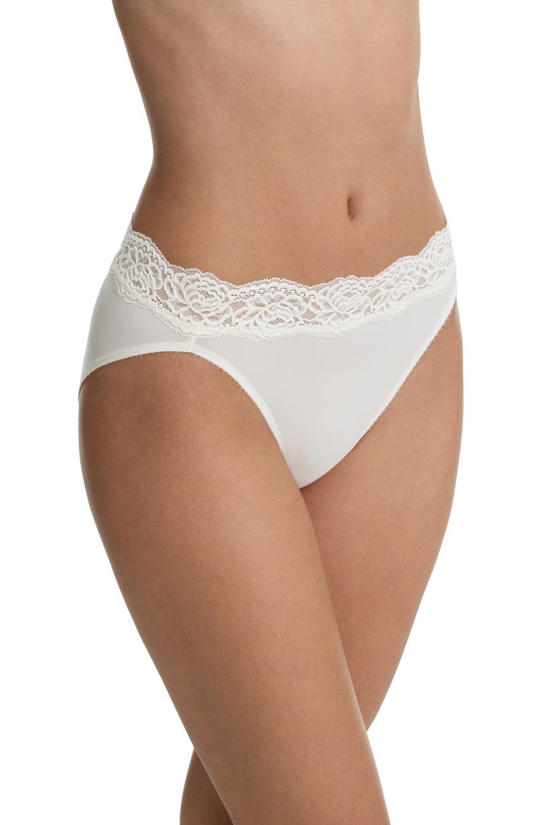 Divine Lace Trim French Cut Brief, Alternate, color, Whipped Cream