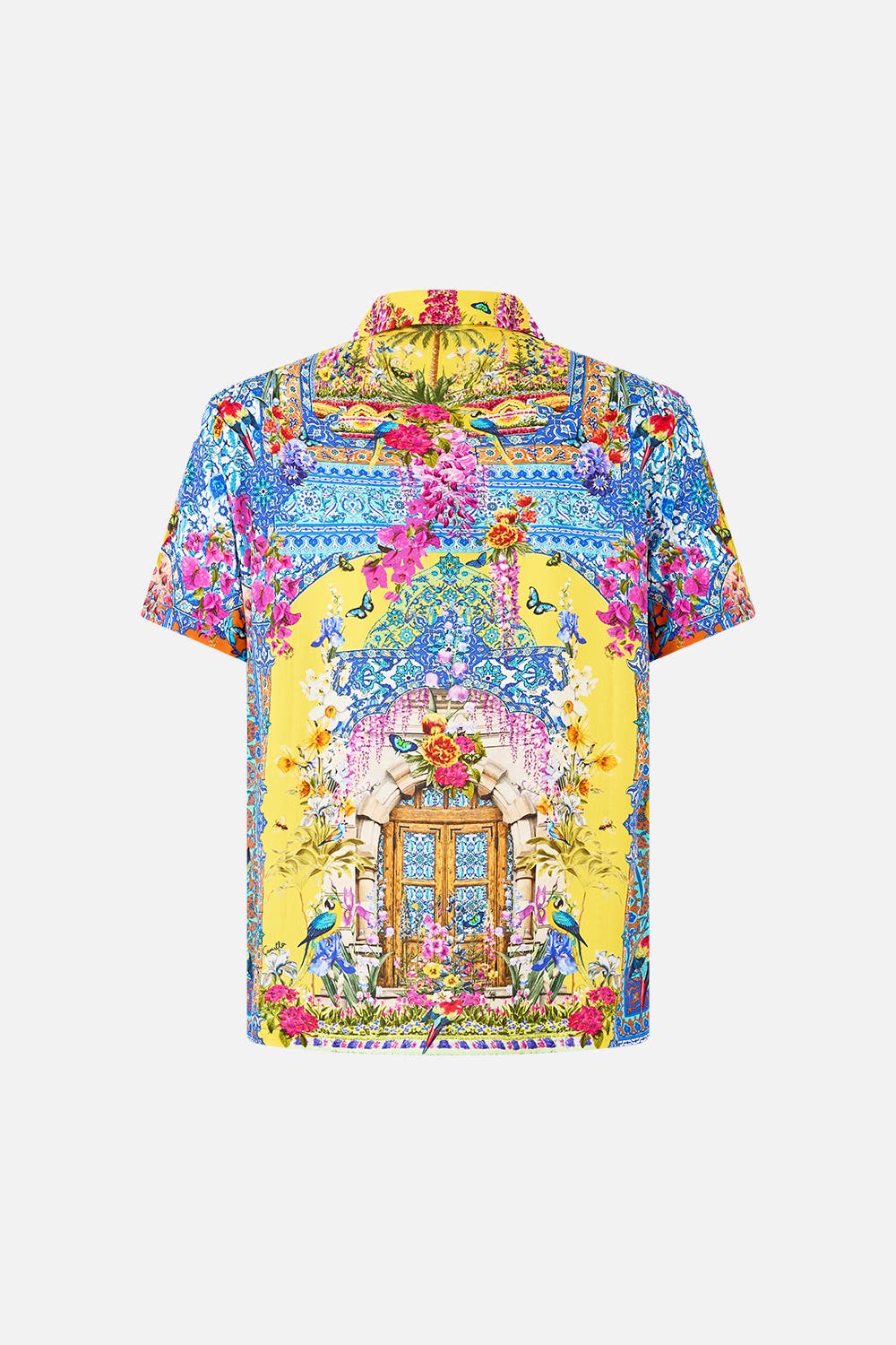 Short Sleeve Camp Collared Shirt - image 2
