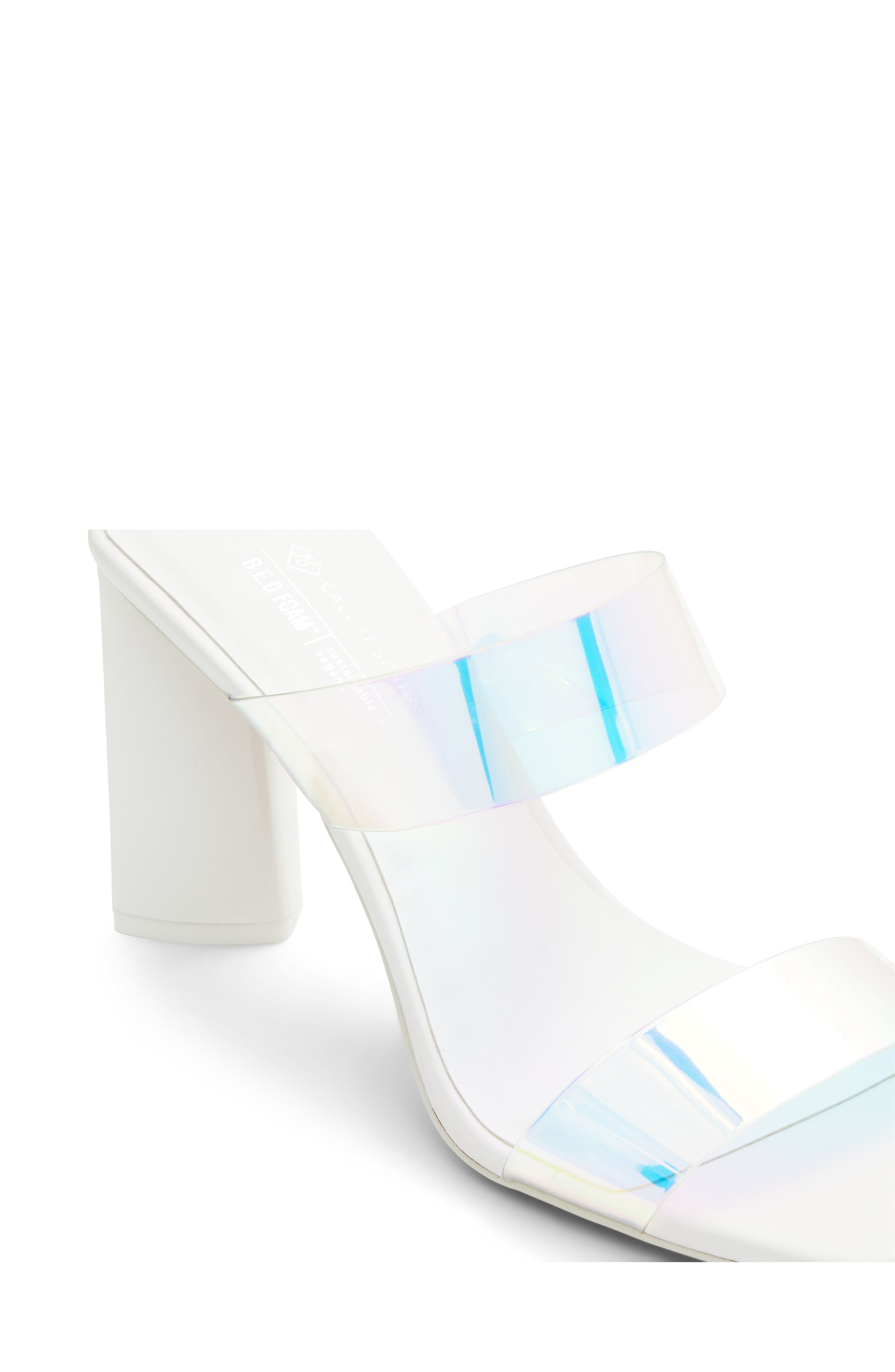 Call It Spring By Aldo Fearless Strappy Clear Sandal, Alternate, color, 