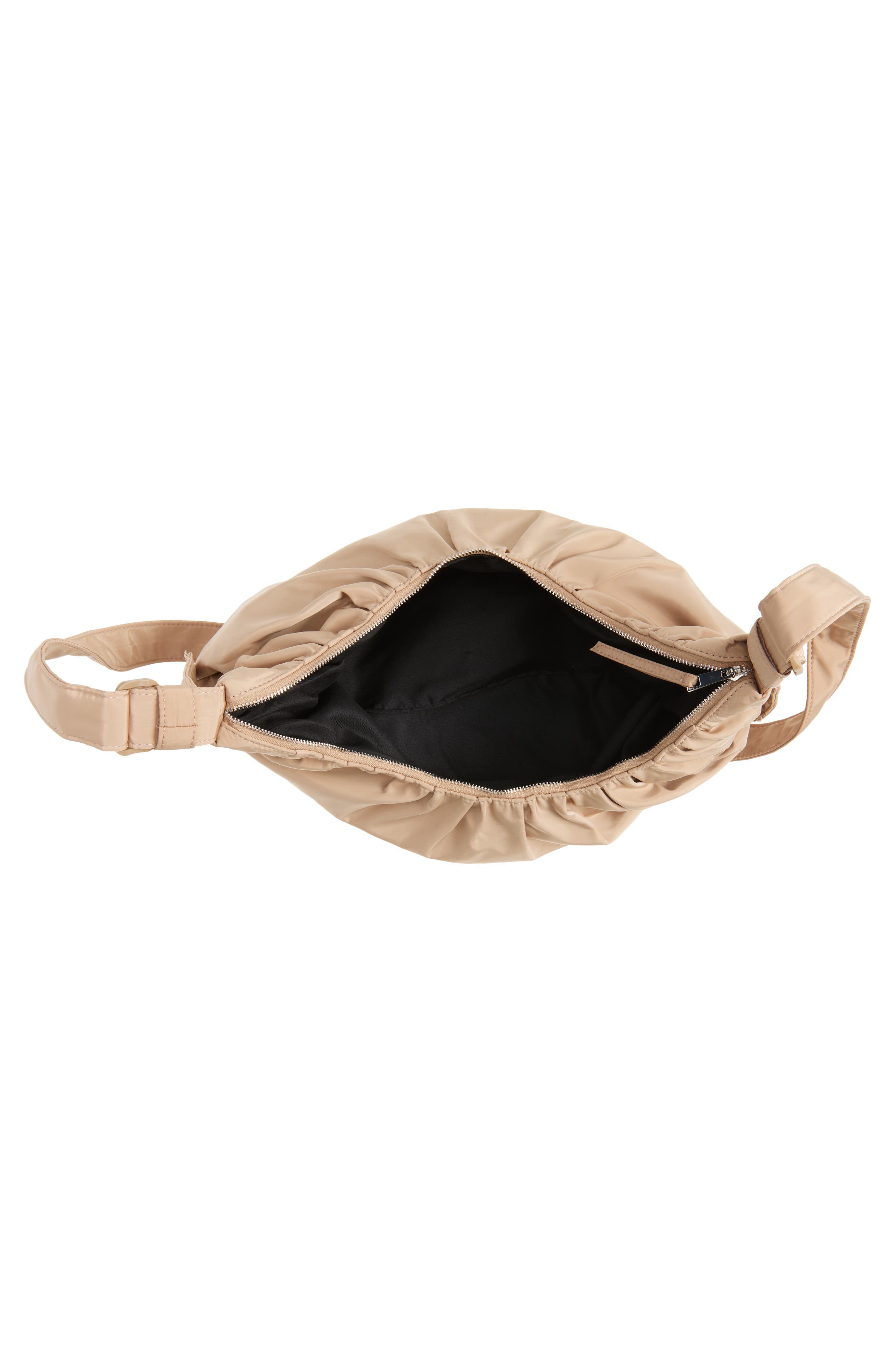 Topshop Talia Shoulder Bag, Alternate, color, Camel