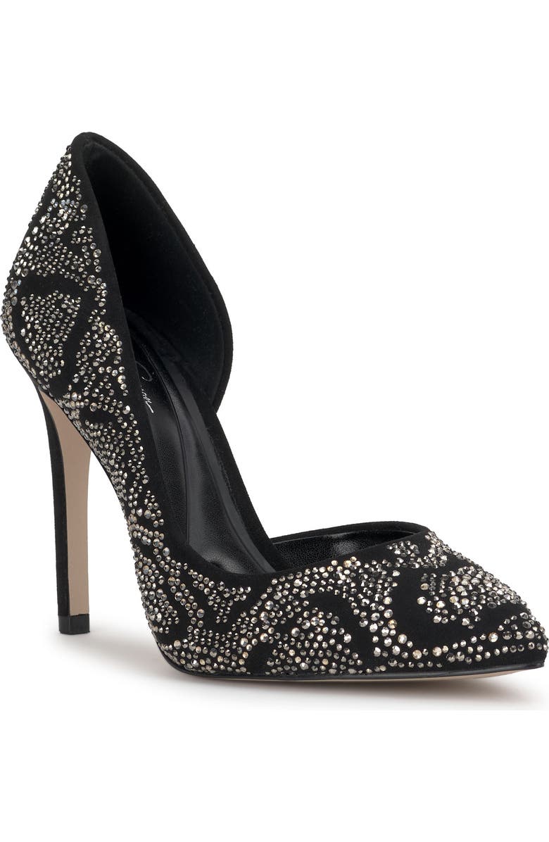 Jessica Simpson Prizma Rhinestone Pump, Main, color, Black