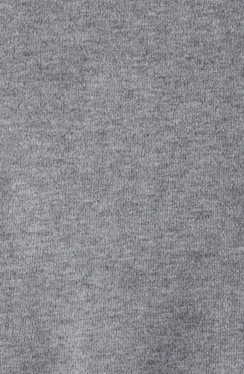 Balenciaga Luxury Script Appliqué Shrunken Cotton T-Shirt, Alternate, color, Dark Heathr Grey/ Blue