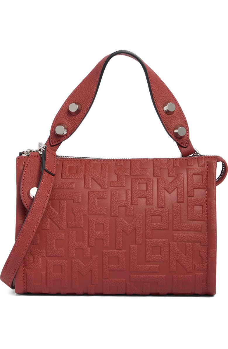 Longchamp La Voyageuse Small Crossbody Bag, Main, color, Sienna