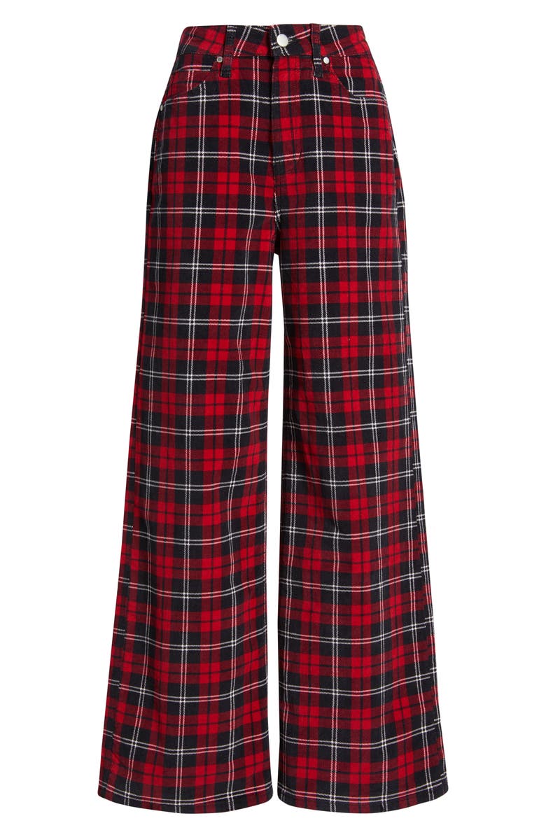 PTCL High Waist Wide Leg Jeans, Alternate, color, Red