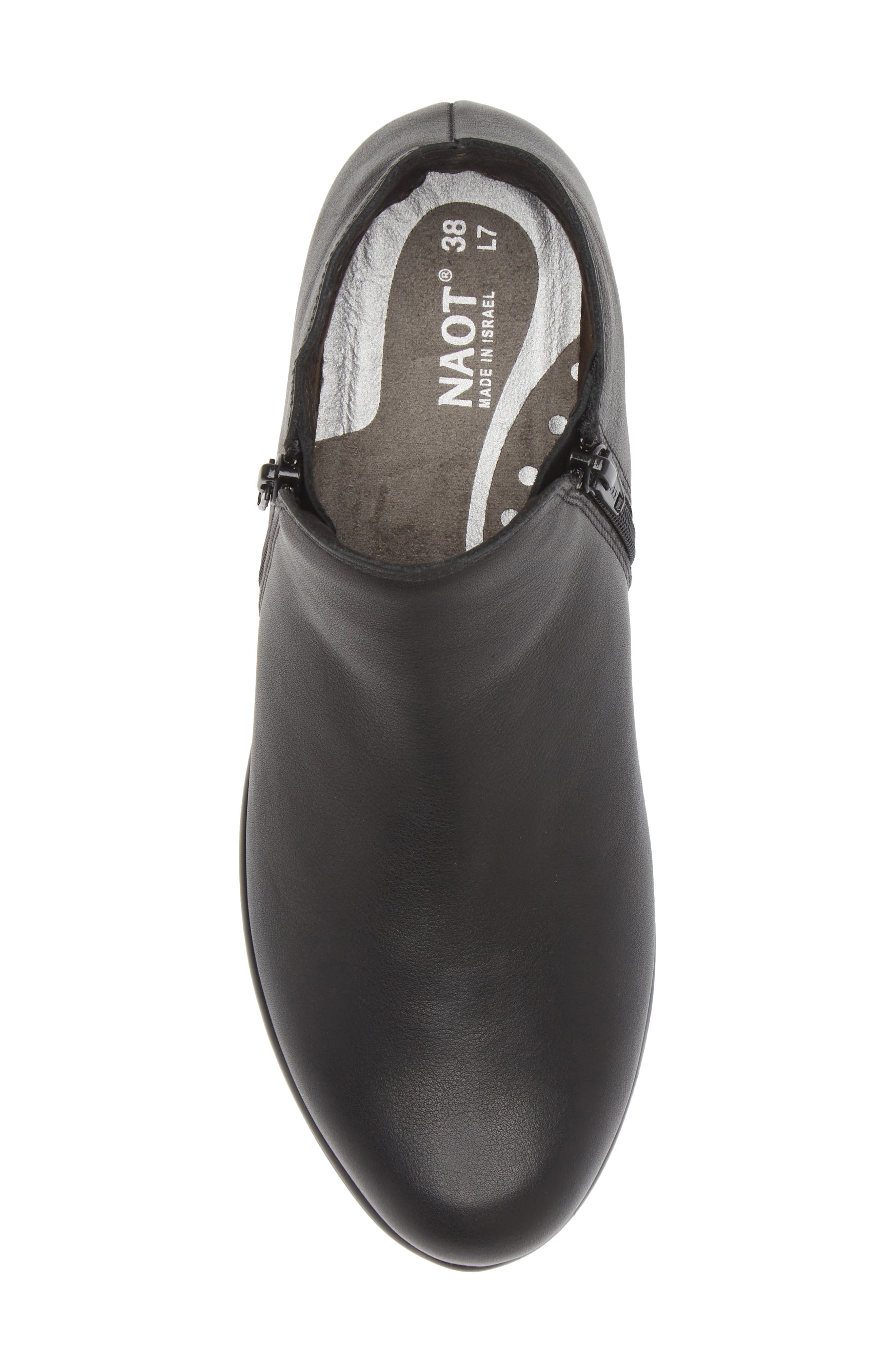 Naot 'Helm' Bootie, Alternate, color, Water Resistant Black Leather