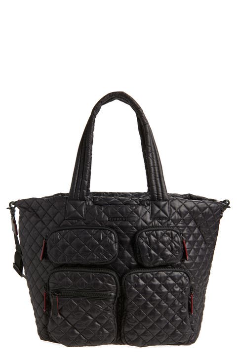Large Metro Quilted Nylon Travel Tote