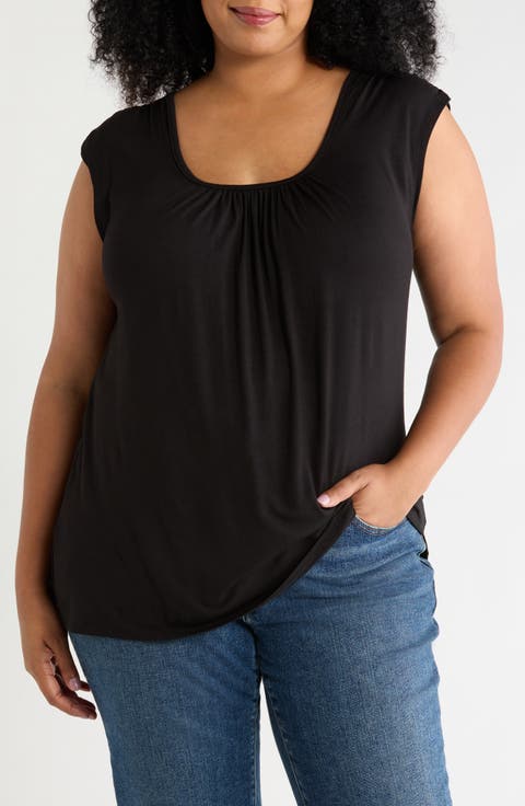 Drape Sleeveless Top
