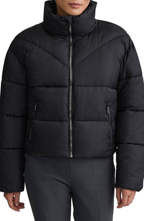 Nvlt Stand Collar Crop Puffer Jacket In Black