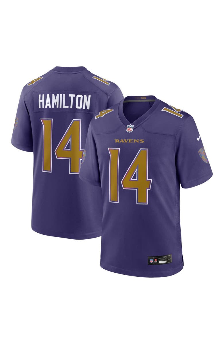 Nike Men's Nike Kyle Hamilton Purple Baltimore Ravens Alternate Game Jersey, Main, color, Purple
