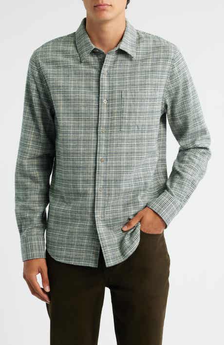 Vince Highclere Plaid Flannel Button-Up Shirt