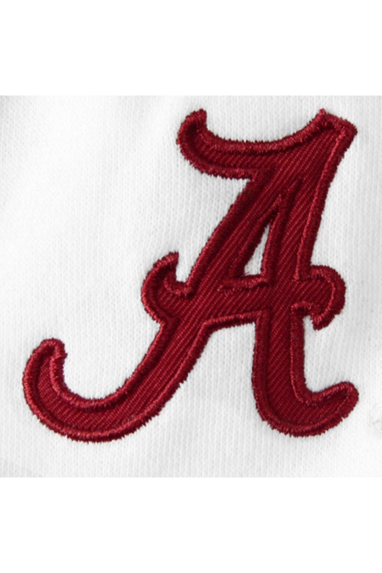 Women's Stadium Athletic White Alabama Crimson Tide Arched Name Full-Zip Hoodie, Alternate, color, White