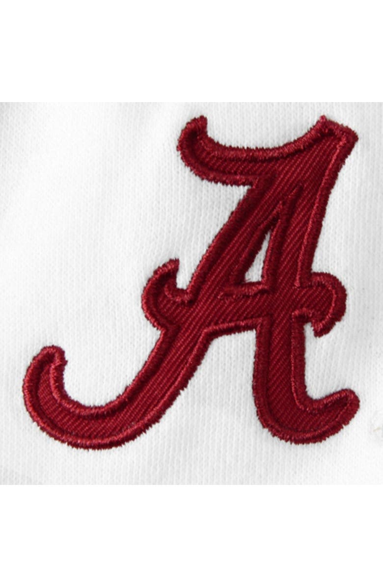 COLOSSEUM Women's Stadium Athletic White Alabama Crimson Tide Arched Name Full-Zip Hoodie, Alternate, color, White